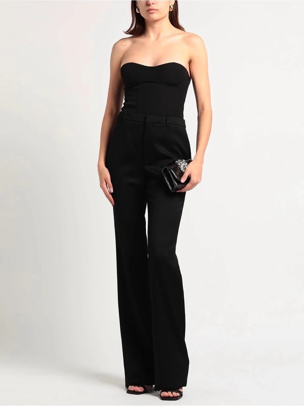 Saint Laurent Black Straight-Leg Trousers
